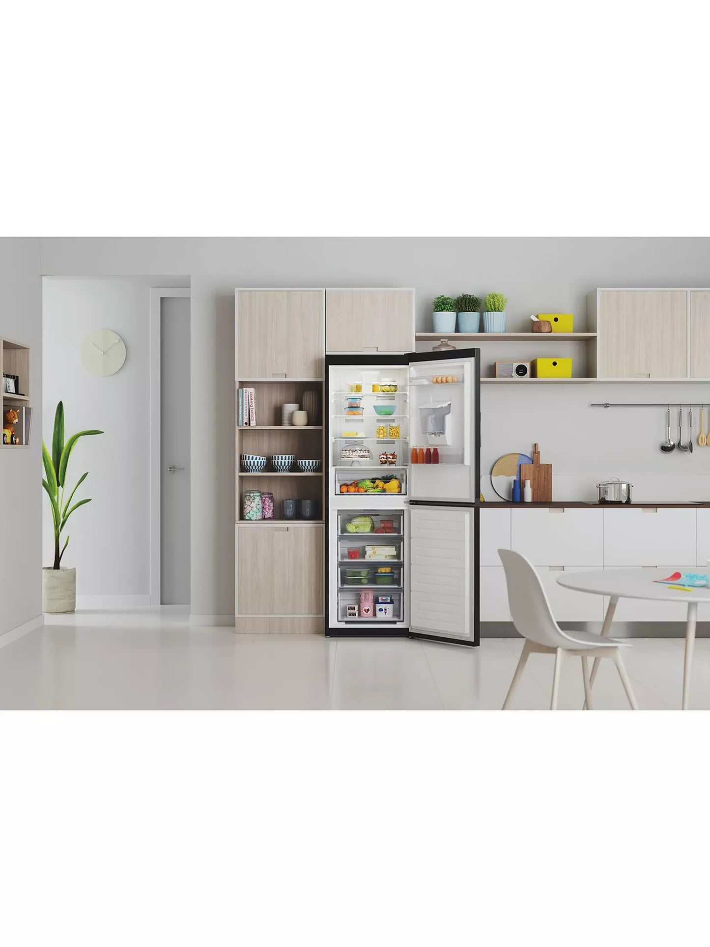 Indesit Total No Frost IBTNF60182BAQUAUK Fridge Freezer - Black