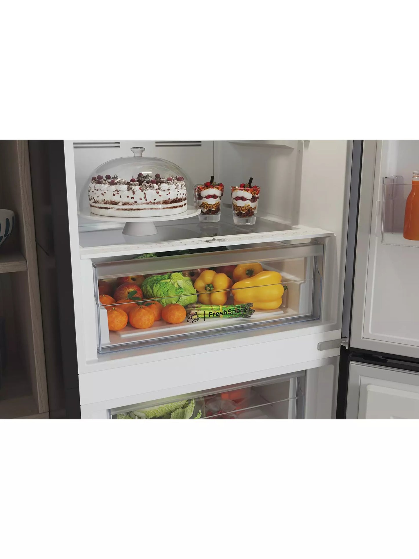 Indesit Total No Frost IBTNF60182BAQUAUK Fridge Freezer - Black