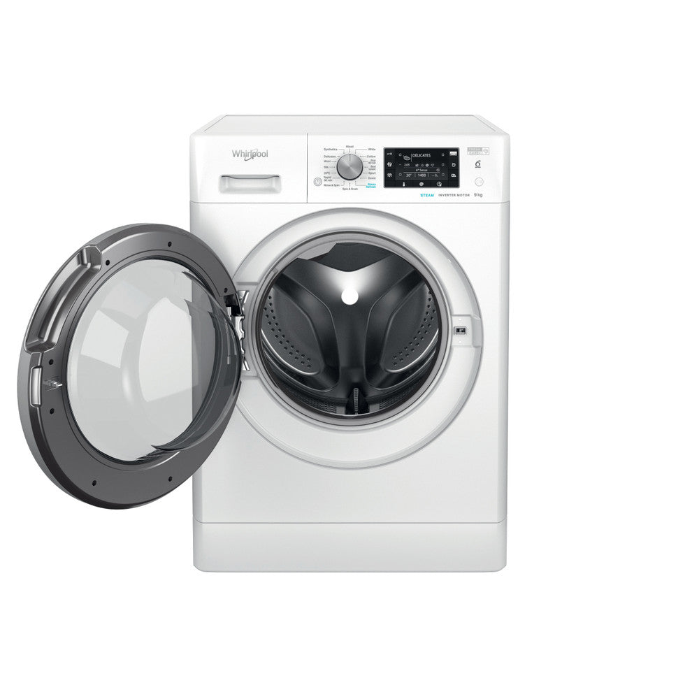 Whirlpool 6th Sense Washing Machine White 9kg 1400rpm A+++ Rated FFD 9489 BSV UK