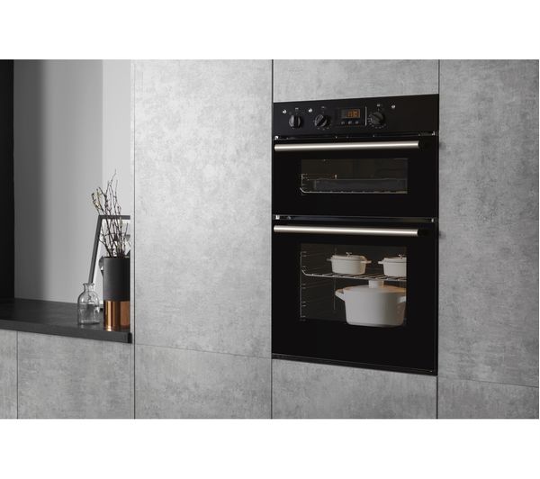 HOTPOINT Class 2 DD2 540 BL Electric Double Oven - Black