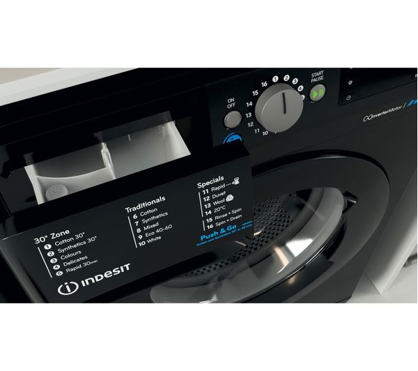 INDESIT BWE 91496X K UK N 9 kg 1400 Spin Washing Machine - Black