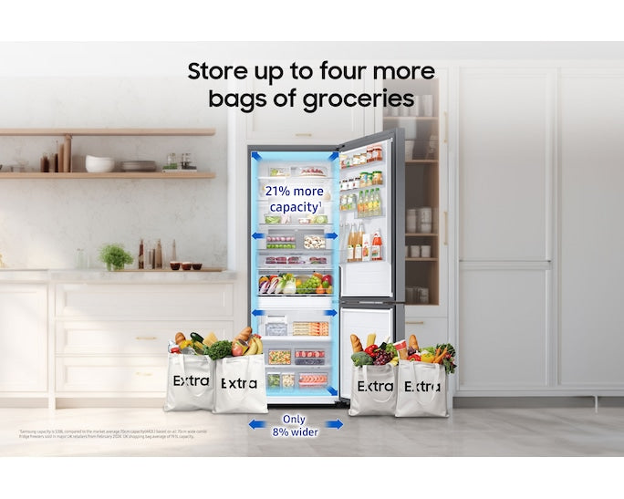 Samsung RB50DG632ES9EU Bottom Mounted Freezer Series 8 SpaceMax 505L