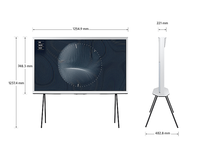 Samsung QE55LS01DAUXXU 55" The Serif LS01D QLED 4K HDR Smart TV in Cloud White (2024)