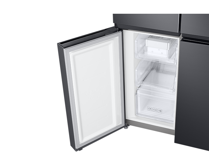Samsung RF48A401EB4/EU French Style Fridge Freezer with Twin Cooling Plus - Gentle Black Matt