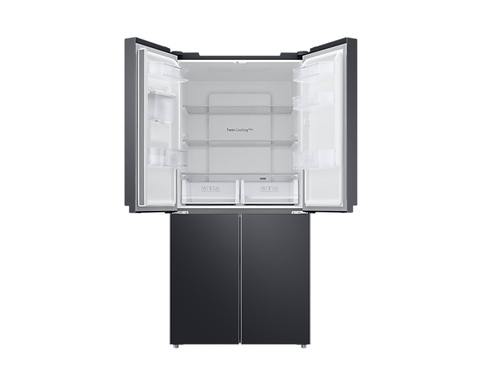 Samsung RF48A401EB4/EU French Style Fridge Freezer with Twin Cooling Plus - Gentle Black Matt