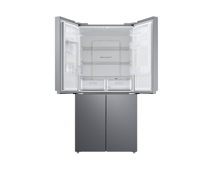 Samsung RF48A401EM9/EU French Style Fridge Freezer with Twin Cooling Plus - Gentle Silver Matt