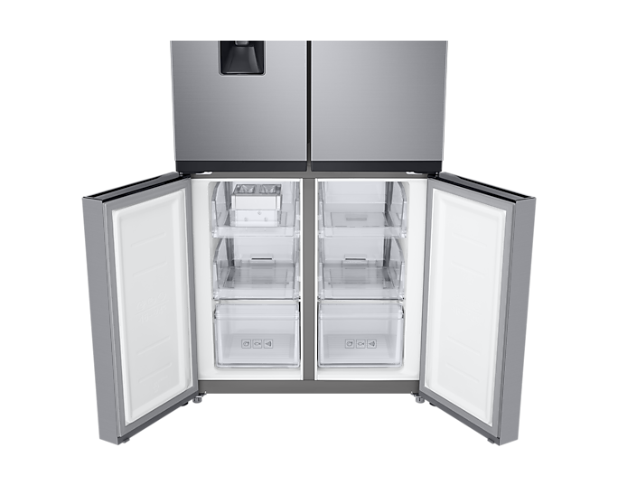 Samsung RF48A401EM9/EU French Style Fridge Freezer with Twin Cooling Plus - Gentle Silver Matt