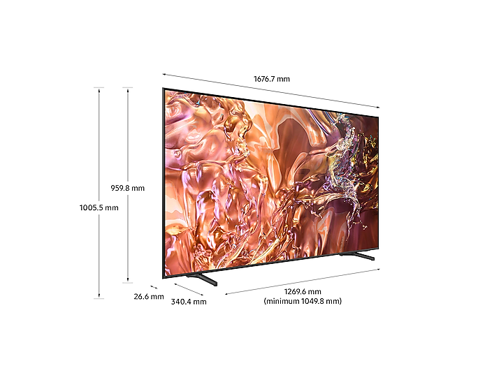 Samsung QE75QE1DAUXXU 2024 75" QE1D QLED 4K HDR Smart TV