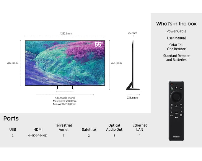 Samsung QE55QN1EFAUXXU 55" Neo QLED QN1EF 4K Vision AI Smart TV (2025)