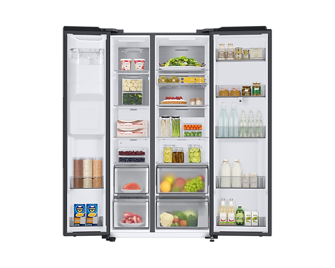 Samsung RS6HA8891B1/EU Family Hub™ SpaceMax™ American Style Smart Fridge Freezer - Black Stainless