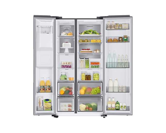 Samsung Series 8 RS68A884CSL/EU American Style Fridge Freezer with SpaceMax™ Technology - Aluminium