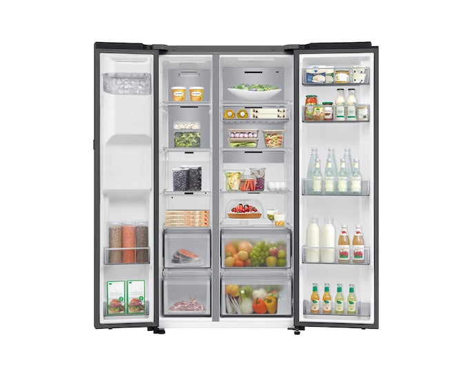 Samsung RS80F66KBFEU Bespoke AI Side-By-Side Refrigerator Series 8 On-device Bixby (no screen) 634L