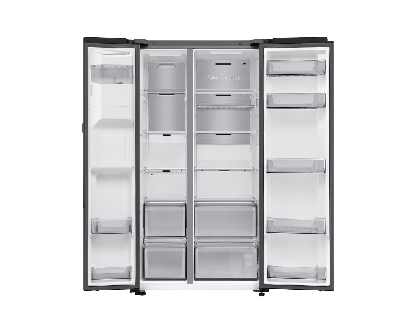 Samsung RS80F66KBTEU Bespoke AI Side-By-Side Refrigerator Series 8 On-device Bixby (no screen) 634L