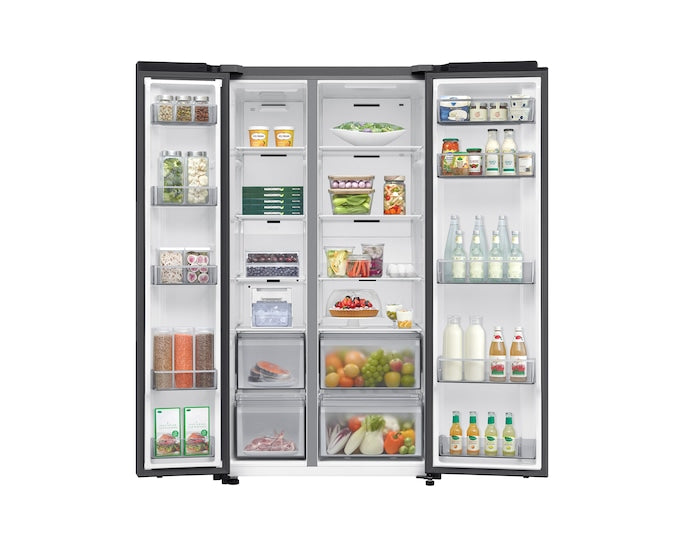 Samsung RS70F67QCFEU Bespoke AI Side-By-Side Refrigerator Series 7 SpaceMax 652L