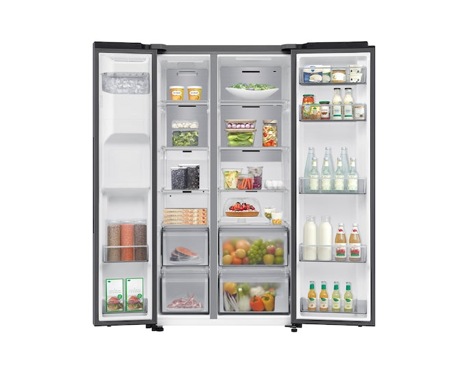 Samsung RS70F66KCTEU Bespoke AI Side-By-Side Refrigerator Series 7 SpaceMax 634L