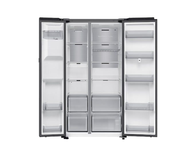 Samsung RS90F66BEFEU Bespoke AI Side-By-Side Refrigerator Family Hub 614L