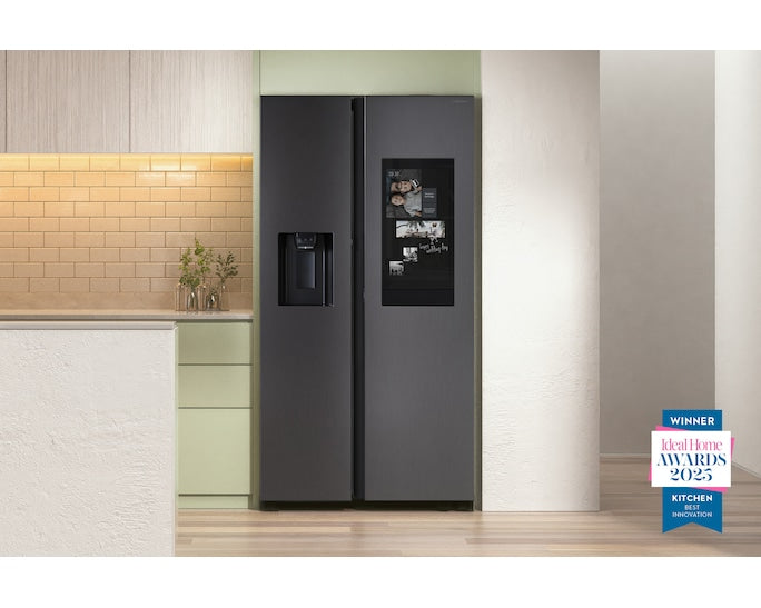 Samsung RS90F66BEFEU Bespoke AI Side-By-Side Refrigerator Family Hub 614L