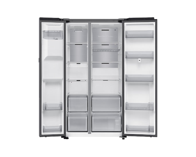 Samsung RS90F66BETEU Bespoke AI Side-By-Side Refrigerator Family Hub 614L