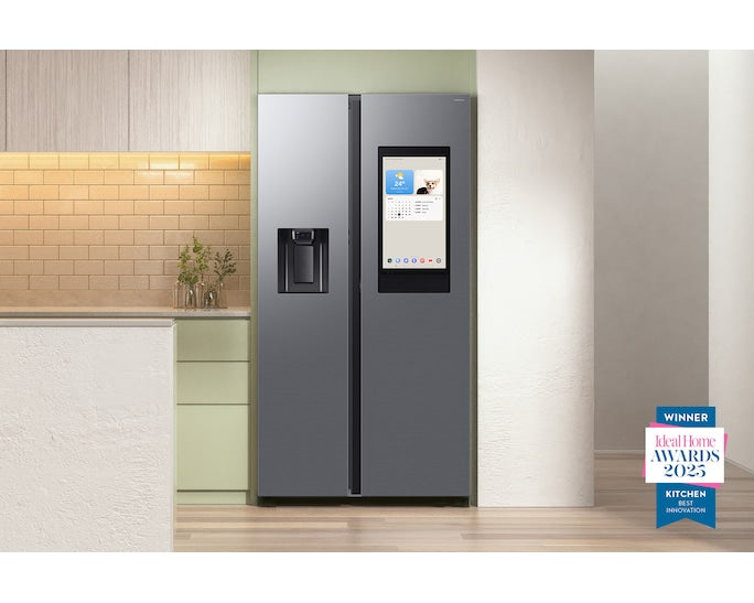 Samsung RS90F66BETEU Bespoke AI Side-By-Side Refrigerator Family Hub 614L