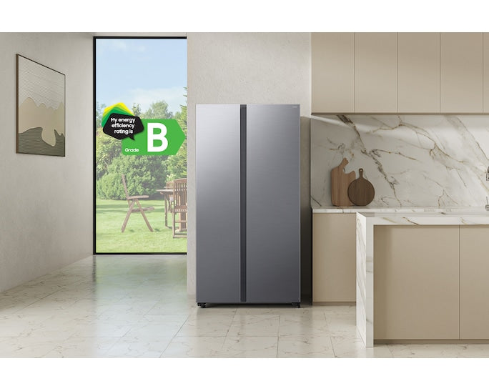 Samsung RS70F68QBFEU Bespoke AI Side-By-Side Refrigerator Series 7 SpaceMax 655L