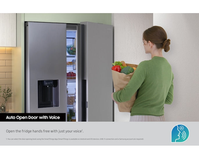 Samsung RS80F64KETEU Bespoke AI Side-By-Side Refrigerator Series 8 On-device Bixby (no screen) 640L
