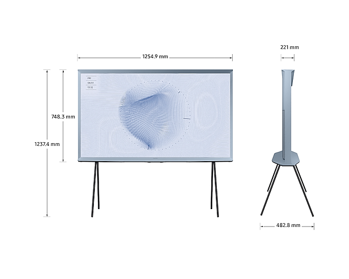 Samsung QE55LS01BHUX/XU 55" The Serif LS01B QLED 4K HDR Smart TV in Cotton Blue (2023)