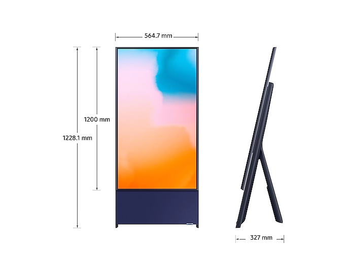 Samsung QA43LS05BAGXXP 43" The Sero LS05B QLED 4K HDR Smart TV with Rotating Screen (2023)