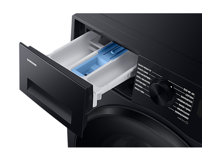 Samsung Series 5 AI Energy WD90DG5B15BBEU 9 KG / 6 KG Washer Dryer with 1400rpm, Black, D/A Rated