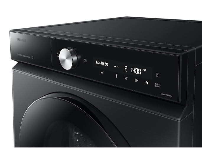 Samsung Series 8 AI Energy WW90DB8U95GB 9 KG Smart Washing Machine with 1400rpm, Black, A Rated