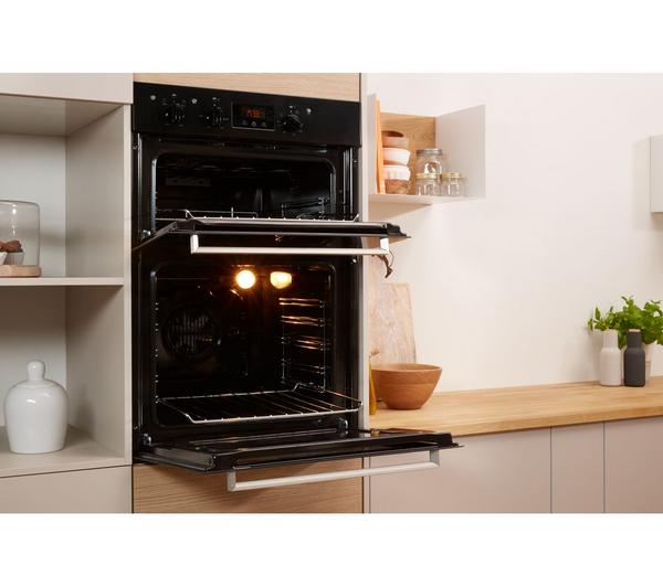 Built in double oven: electric - IDD 6340 BL