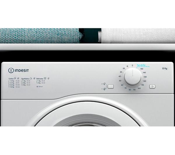 Indesit I1D80WUK 8kg Air Vented Tumble Dryer - White