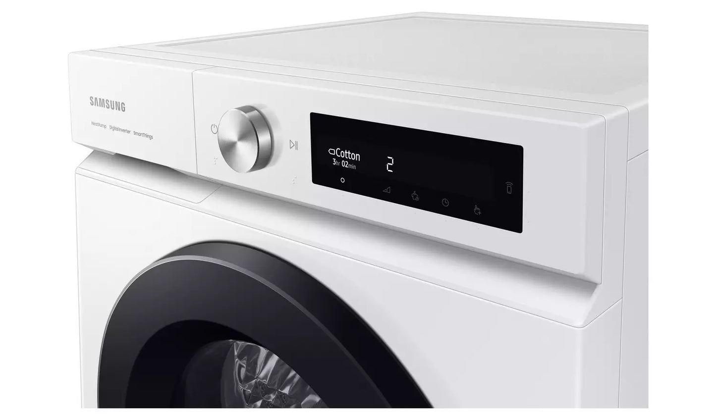 Samsung Bespoke AI™ Series 5+ DV90BB5245AWS1 with OptimalDry™, Heat Pump Tumble Dryer, 9kg