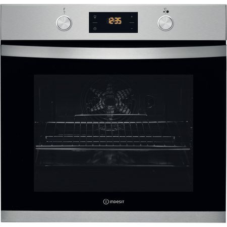 Indesit Aria KFW 3841 JH IX UK Electric Single Built-In Oven in Stainless Steel