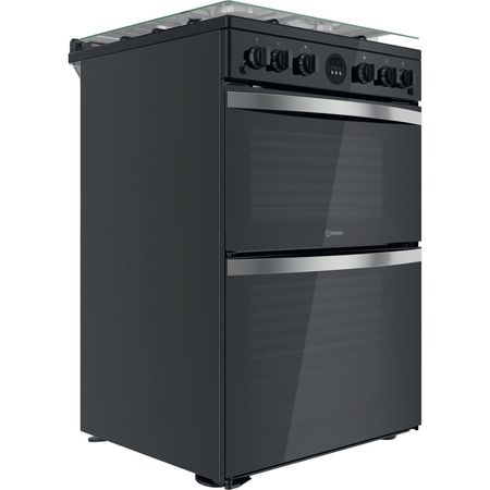 Gas freestanding double cooker: 60cm - ID67G0MCB/UK