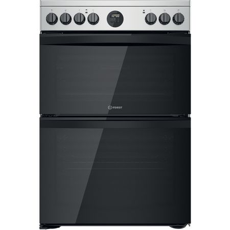 Indesit ID67V9HCX/UK Double Cooker - Inox