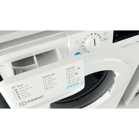 Freestanding front loading washing machine: 10,0kg - BWE 101683X W UK N