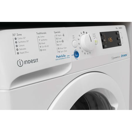 Freestanding front loading washing machine: 9,0kg - BWE 91485X W UK N