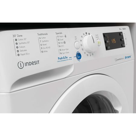 Indesit BWE 101685X W UK N Freestanding 10kg washing machine in White