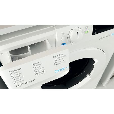 Freestanding washer dryer: 10,0kg - BDE 107625X W UK N