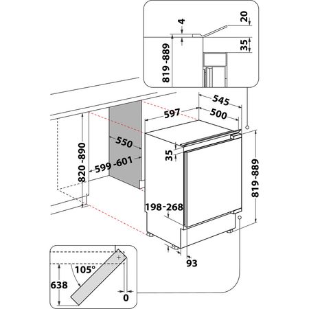 Integrated Upright Freezer INBUFZ011UK