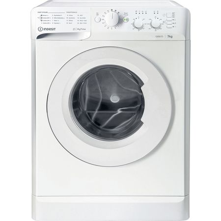 Indesit MyTime Washing Machine - White - 7kg - 1200rpm - E Rated - MTWC 71252 W UK