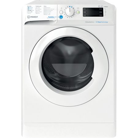 Indesit Push&Go Freestanding Washer Dryer - White - 9kg/6kg - A/D energy rated- 1400 RPM - BDE 96436 WV UK