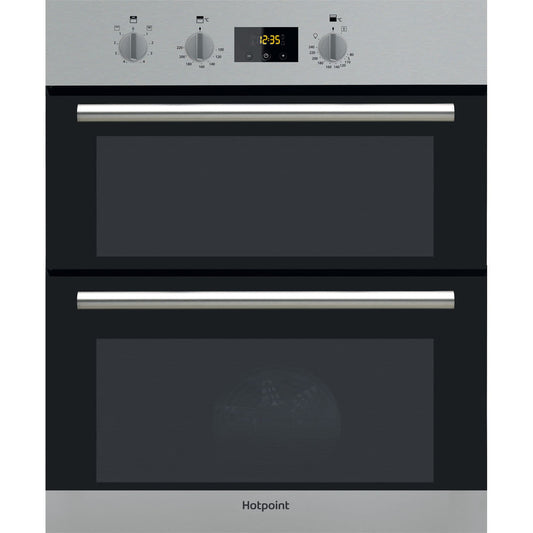 Hotpoint Class 2 Built-Under Electric Fan Double Oven - Stainless Steel - A Rated - DU2 540 IX