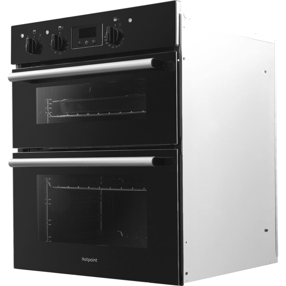 Hotpoint Class 2 Built-Under Electric Fan Double Oven - Black - A Rated - DU2 540 BL