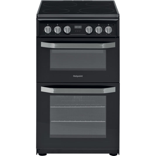 Hotpoint HD5V93CCBUK Electric Freestanding 50cm Double Cooker Black