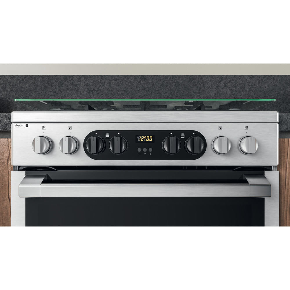 Hotpoint HDM67G8C2CXUK Double Cooker - Inox