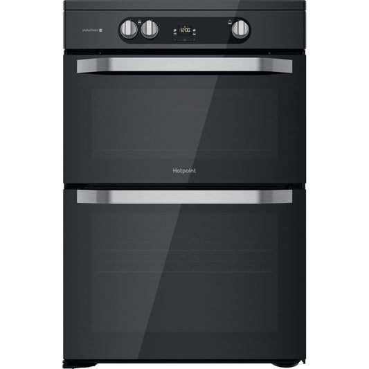 Hotpoint HDM67I9H2CBU Double Electric 60cm Cooker - Black