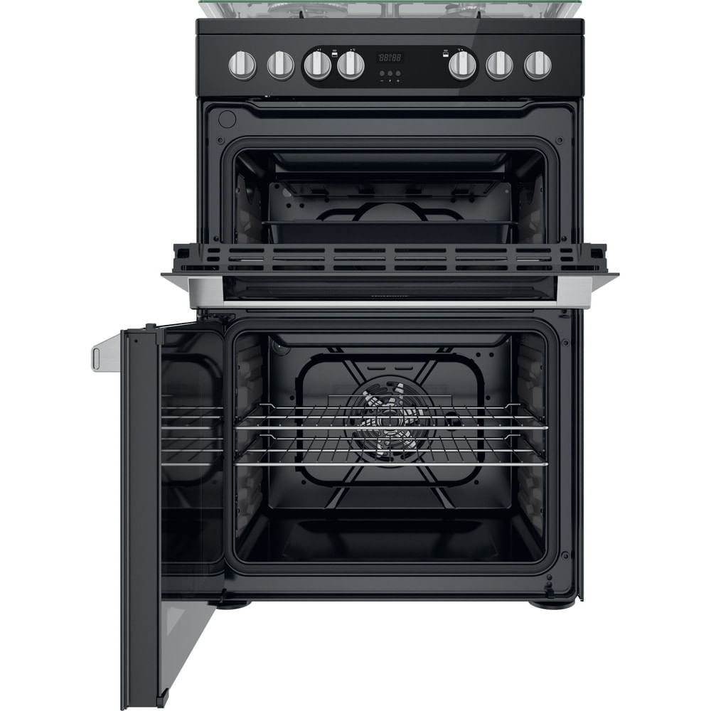 Hotpoint HDM67G9C2CSBUK Dual Fuel Double Cooker - Black