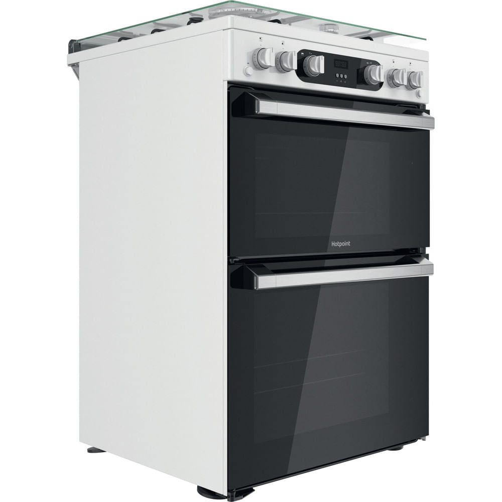 Hotpoint HD67G02CCW/UK Double Cooker - White