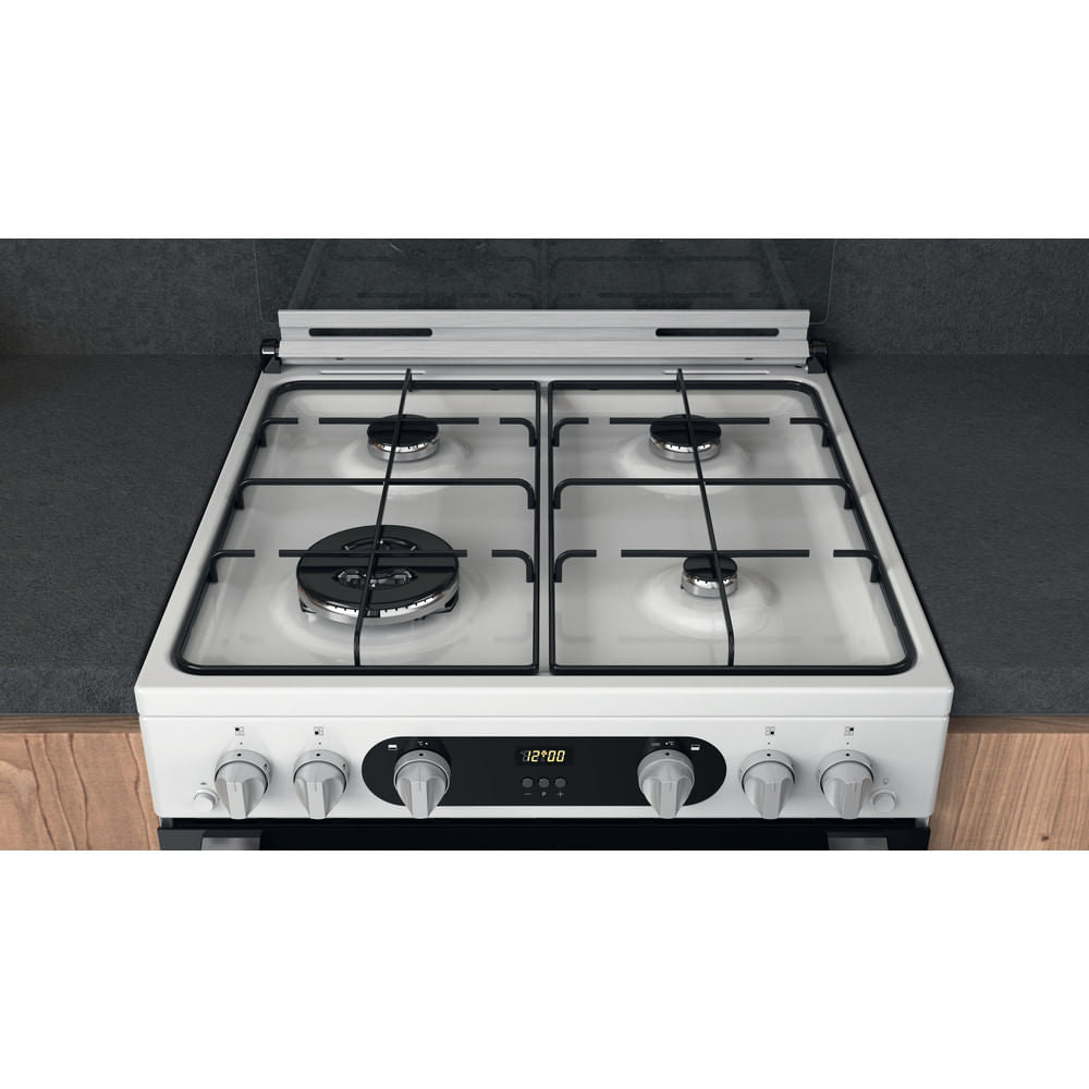 Hotpoint HD67G02CCW/UK Double Cooker - White